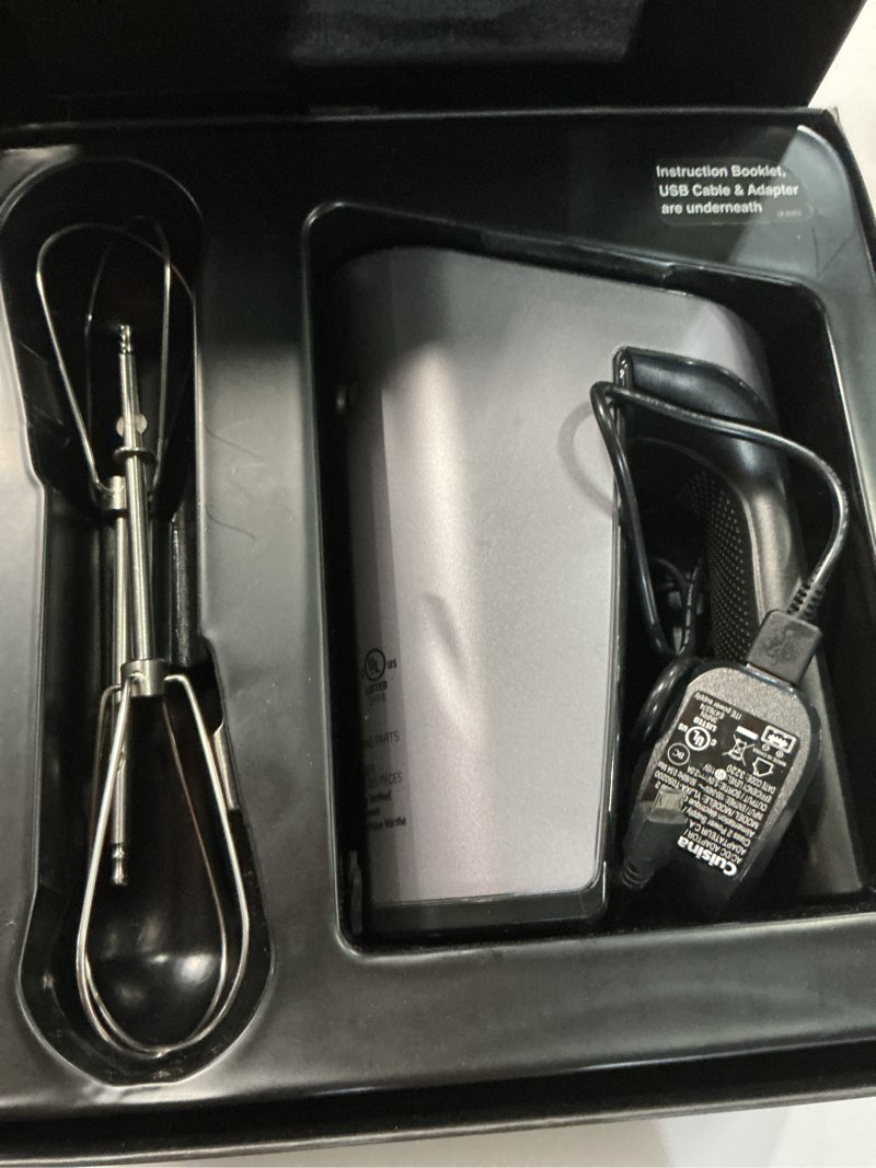 Condition photo showing Good Condition for Cuisinart Electric Hand Blender & Mixer, EvolutionX Cordless Hand Mixer, 5 Speeds, Gray/Black, RHM-100