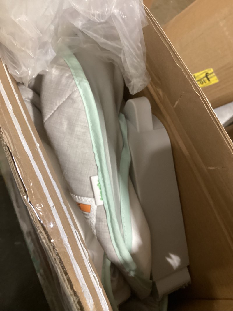 Condition photo showing As Is for ingenuity keep cozy 3-in-1 grow with me vibrating baby bouncer, seat & infant to toddler rocker, vibrations & -toy bar, 0-30 months up to 40 lbs (weaver)