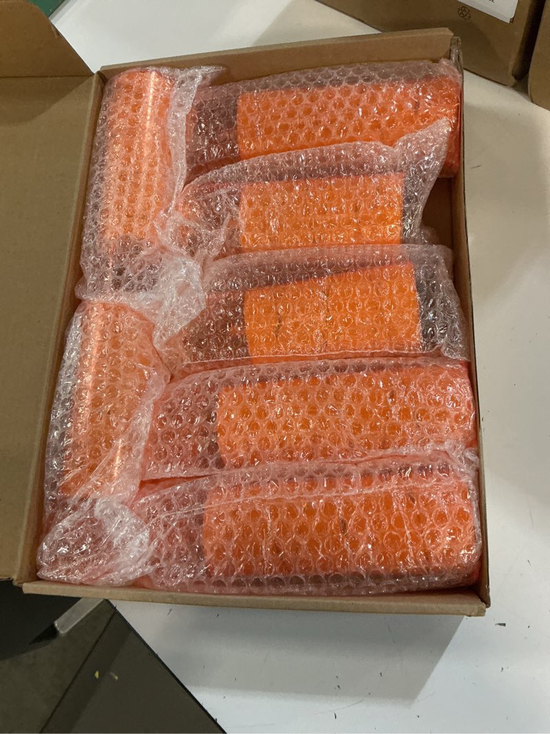 Condition photo showing Good Condition for eebuss flameless candles with embedded star string, battery operated led pillar candles with timer and remote control,home decorating for ambiance, set of 7 (orange) orange-7pcs