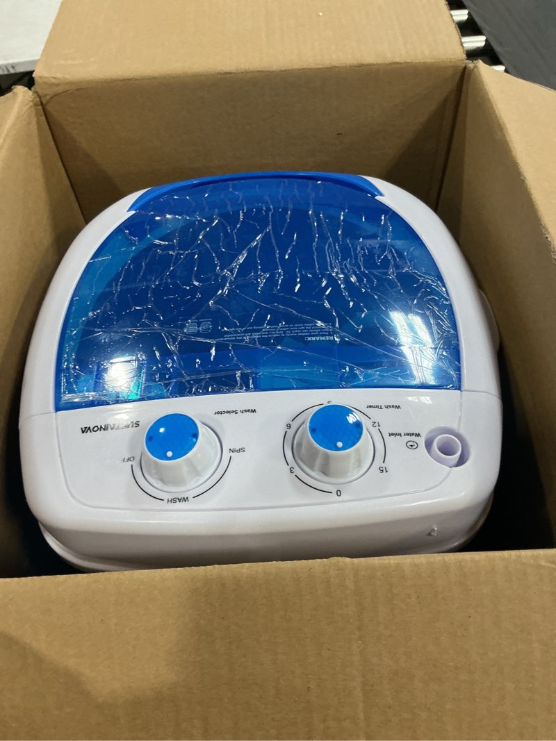 Condition photo showing Good Condition for elevon mini spin dryer portable washing machine, compact laundry for home, apartment, rv, gray mini, gray