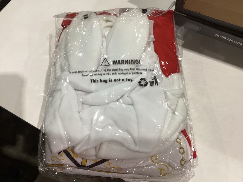 Condition photo showing Good Condition for EraSpooky Adult Bunny Costume Men Halloween White Rabbit Mascot Suit Large