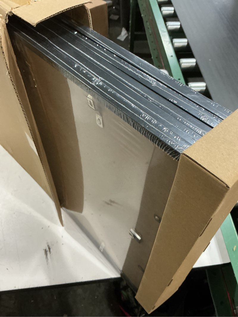 Condition photo showing New/Like New for upsimples 18x24 Picture Frame Set of 5, Display Pictures 16x20 with Mat or 18 x 24 Without, Wall Gallery Poster Frames, Black Black 18x24