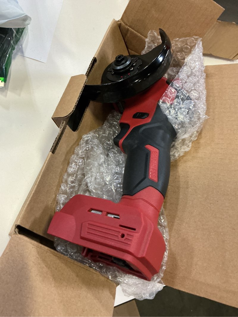 Condition photo showing New/Like New for ecarke cordless cut off tool compatible with milwaukee 18v battery, 4" circular saw brushless motor with blades, 18000 rpm mini cut off tool kit for wood/metal/plastic/tile/stone cutting(tool only)