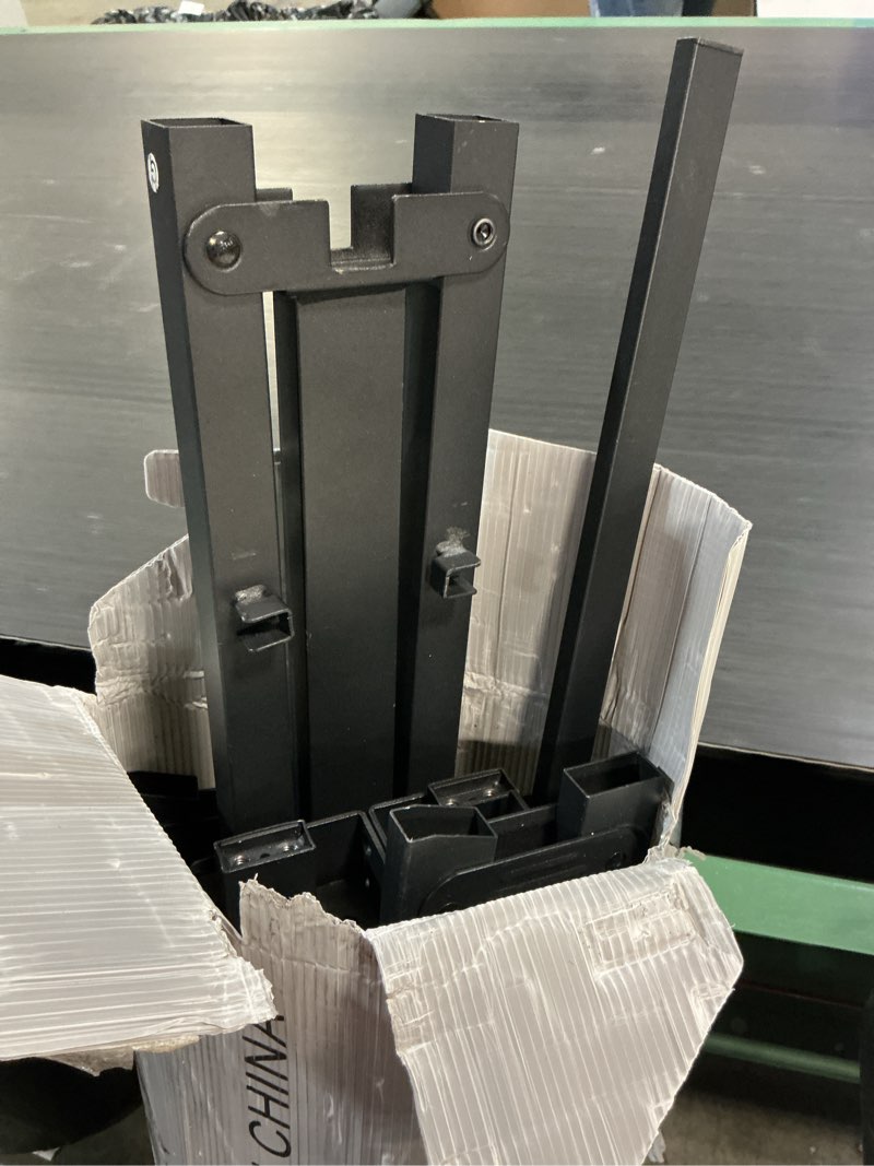 Condition photo showing As Is for hlipha metal platform bed frame 12 inch tall,no box spring needed,king size bed with heavy duty strong support slats,easy to assemble,black king 12 inch