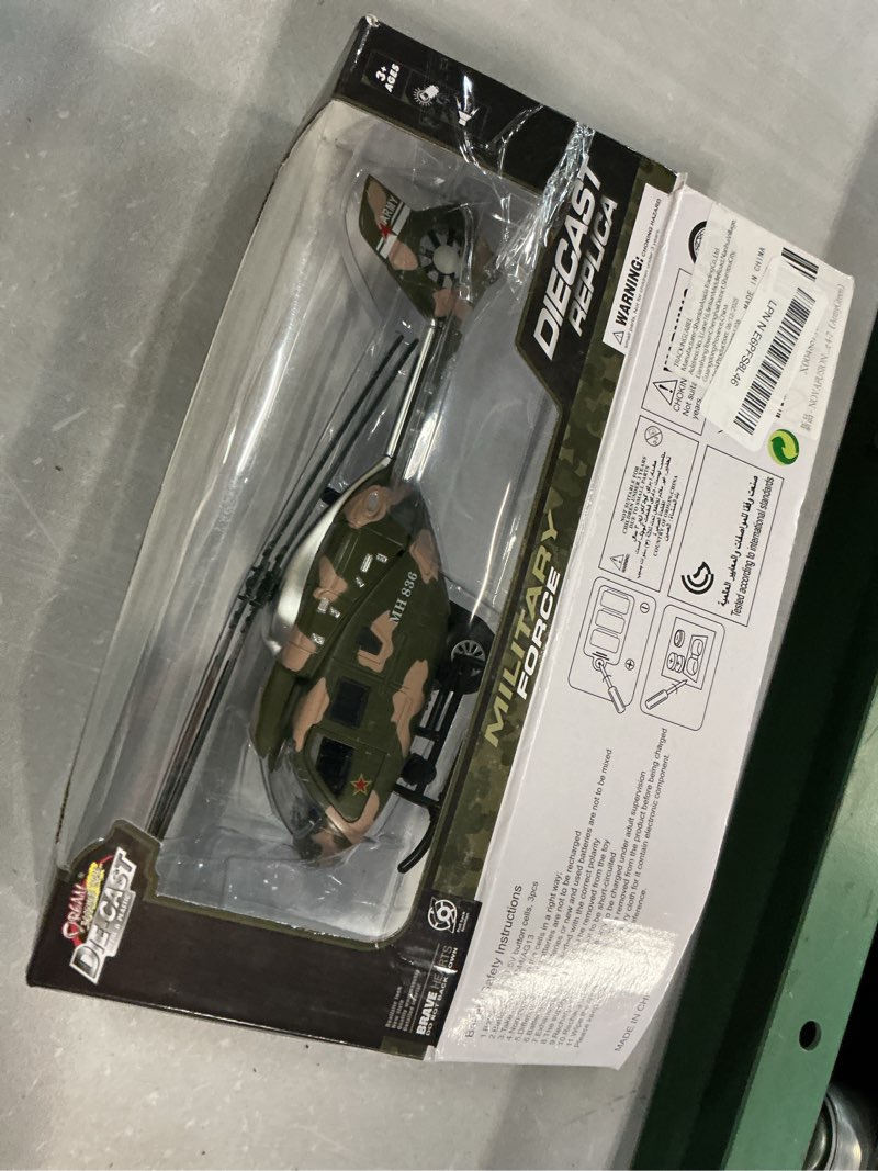 Condition photo showing Good Condition for kids helicopter toy diecast military helicopter model kit,pull back toy helicopters with lights and sound,toy airplane with rotatable propeller,helicopters toys for boys age 4-7?armygreen?