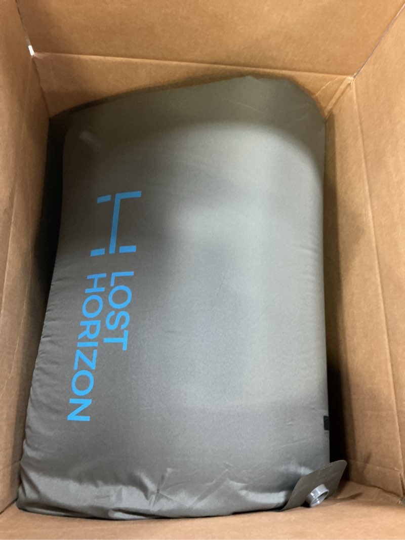 Condition photo showing Good Condition for losthorizon camping air mattress with foam for tesla, self inflating sleeping pad with air pump, 4.5" thick, r-value 13, model y model y sleeping pad + pump