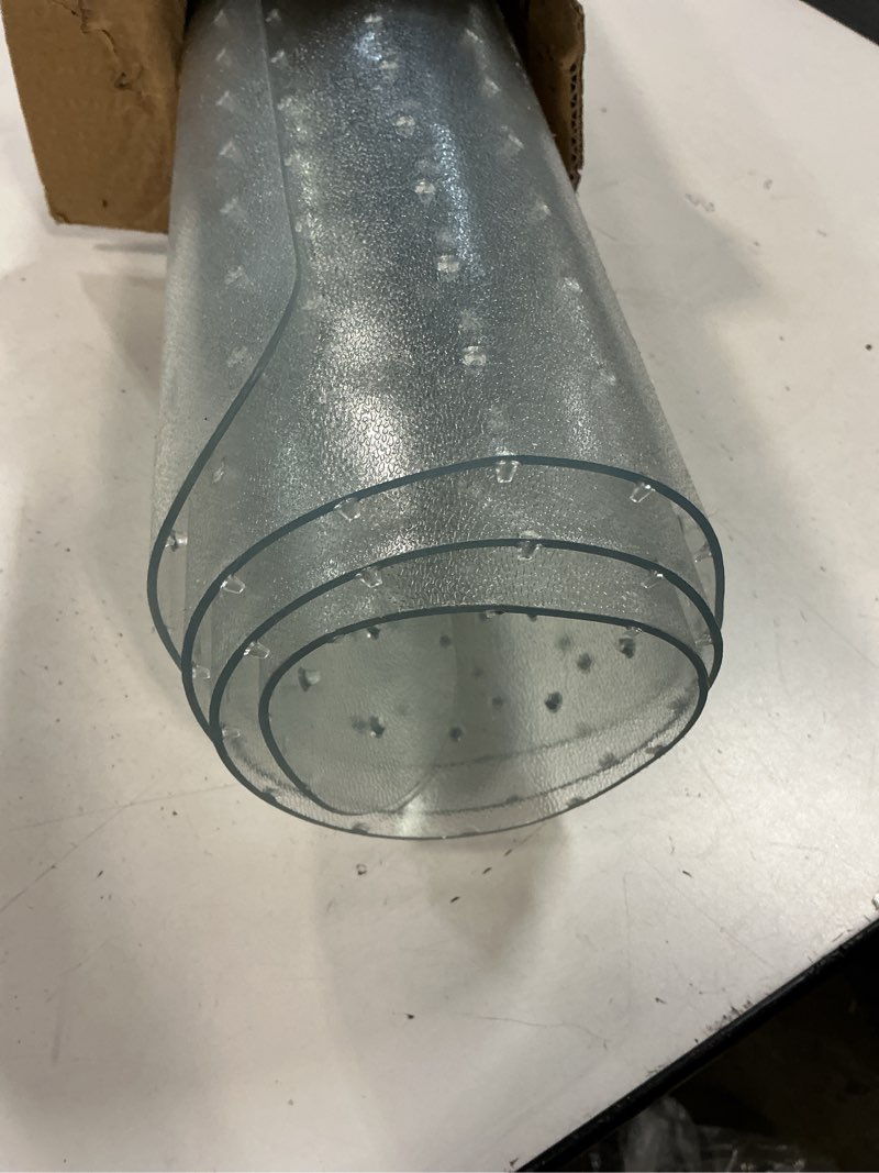 Condition photo showing Good Condition for Kuyal Carpet Chair Mat, 48" x 36" PVC Home Office Desk Chair Mat for Floor Protection, Clear, Studded, BPA Free Matte Anti-Slip (36" X 48" Rectangle)