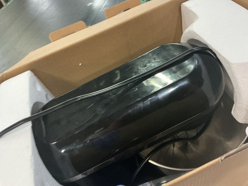 Condition photo showing As Is for Biolomix Kitchen Electric Stand Mixer, 6 Speed Tilt Head Food Mixer with 6.5 QT Stainless Steel Bowl, Dough Hook, Flat Beater, Whisk and Anti Splash Cover, Red (6.5 QT, Black)