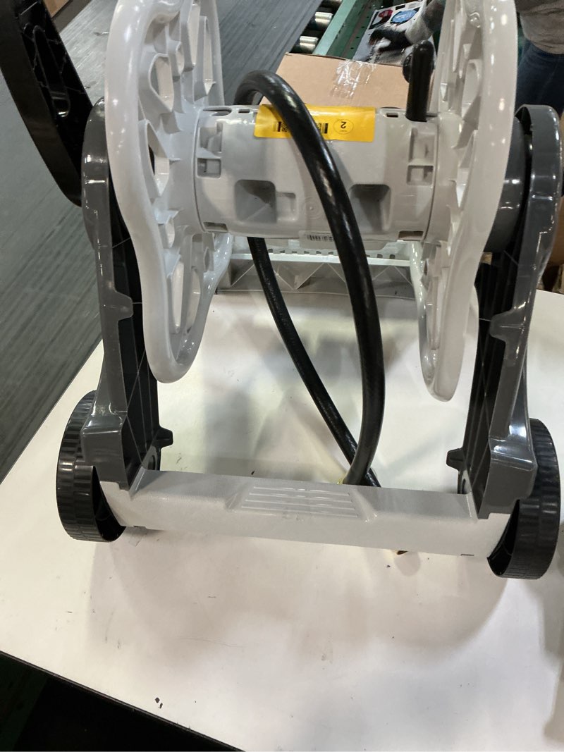 Condition photo showing As Is for suncast hosemobile plastic 175-ft cart hose reel