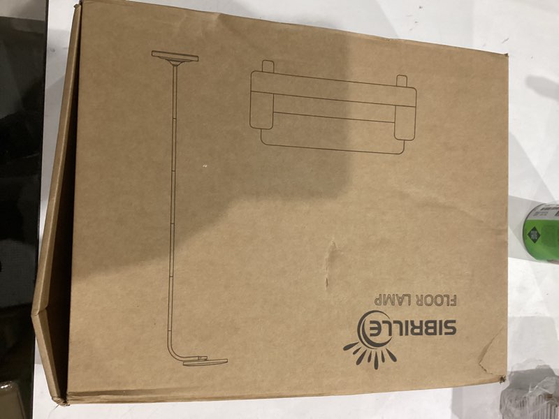 Condition photo showing Good Condition for 36W LED Floor Lamp, Super Bright Standing Lamp, Modern Stepless Dimmable Torchiere Tall Lamp with Remote Control, 350°Rotating Head Reading Floor Lamp for Living Room, Bedroom, Office Black(CCT)