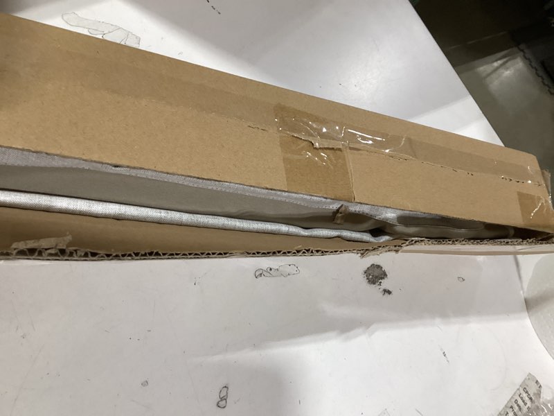 Condition photo showing Good Condition for LazBlinds No Drill Roman Shades for Windows, Cordless Blackout Window Shades with UV Protection, Polyester Fabric for Bedroom & Living Room, 25" W x 64" H, Natural Blackout - Faux Linen - Natural 25"W x 64"H