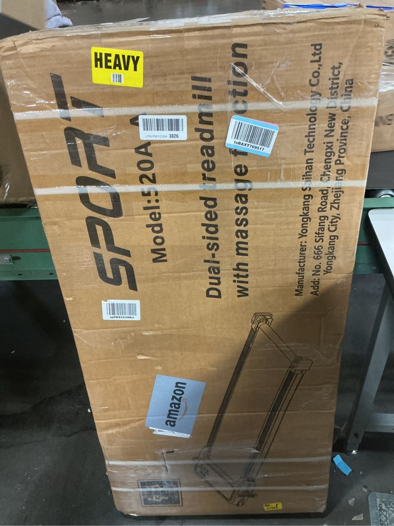 Condition photo showing As Is for FUNRAY Versatile Walking Pad Treadmill with Incline - Dual-Sided Under Desk Treadmill with Foot Massage,2 in 1 Walking Machine for Home/Office with 330LBS Weight Capacity Gray