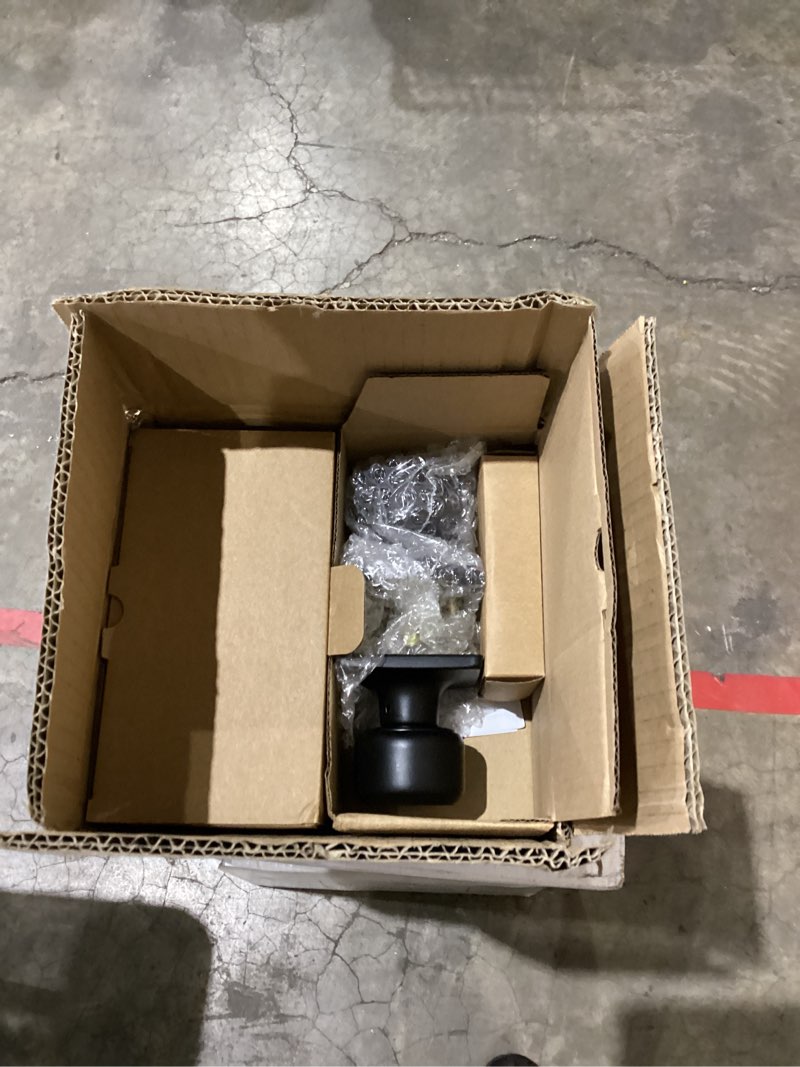 Condition photo showing New/Like New for Haidms 6 Pack Matte Black Door Knobs Interior, Privacy Interior Door Knob for Bedroom or Bathroom Classic Black Round Doorknobs Hardware(Square Panel Interior Door Konbs) Privacy Black 6