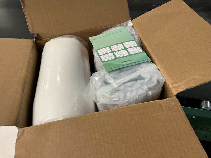Condition photo showing Good Condition for summsun waterproof outdoor patio cushions with removable cover, fade resistant back pillow and seat cushion set for yard porch garden, 19 x 19 inch, sage green, set of 2 19*19 + 19*17 inch sage green 2