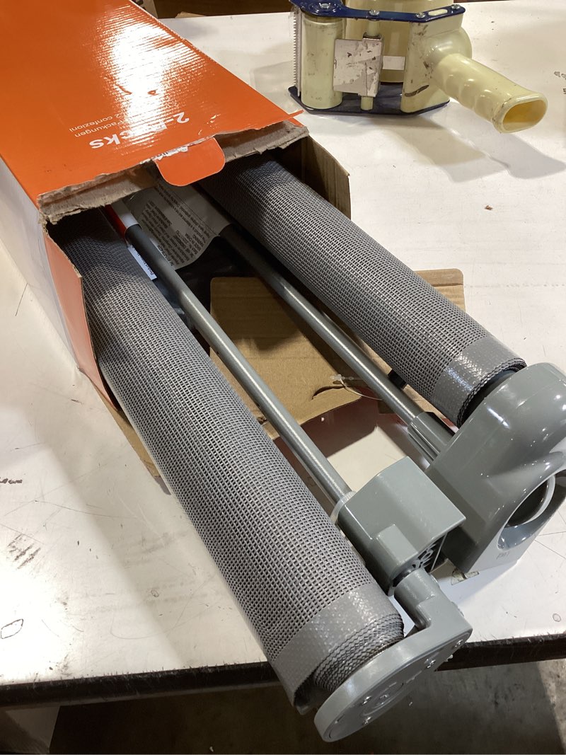 Condition photo showing Good Condition for (2 pack) retractable baby gate for doorways and stairs, mesh safety gate for pet, indoor & outdoor use, one-hand operation, easy installation, 33.6" tall, expands to 55" wide?grey,33.6"x55" 33x55 inch(2 pack) gray