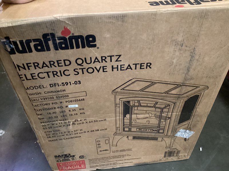 INFRARED QUARTZ ELECTRIC STOVE HEATER COLOR CINNAMON 