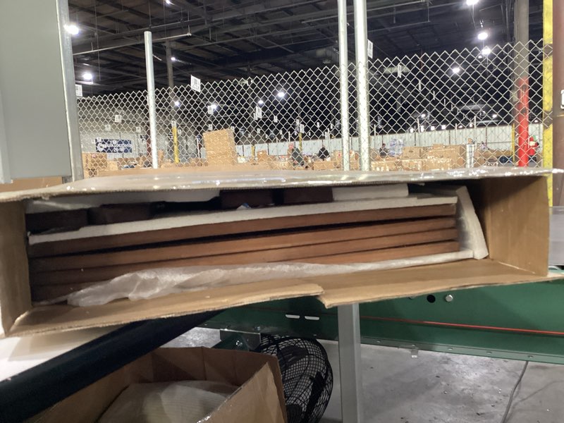 Condition photo showing Good Condition for Wire Shelf Covers, Bamboo Wire Rack Covers for Pantry, Closet (4pcs, 36" W x 16" D) 36"W x 16"D 4