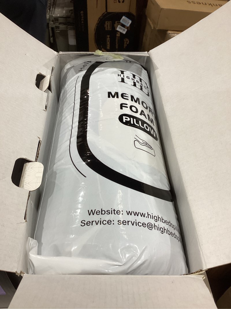 Condition photo showing New/Like New for Cervical Neck Pillow for Memory Foam – Soft Ergonomic Side Sleeper Pillow for Neck Pain Relief, Ice Silk Zipperless Pillowcase, Eco-Friendly and Durable Material