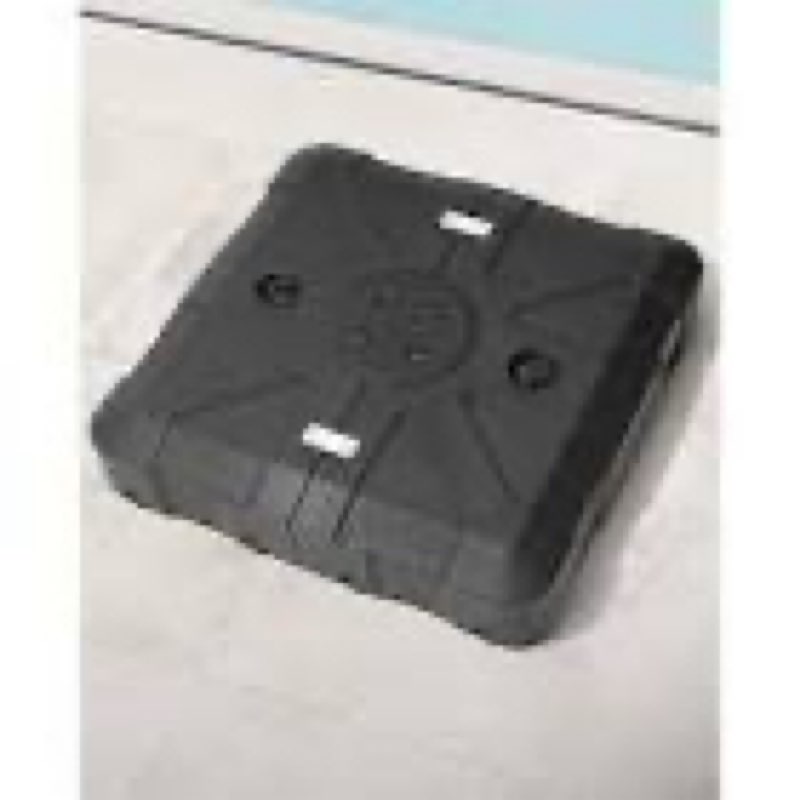 hdpe patio cantilever umbrella base with wheels outdoor weighted umbrella stand in black