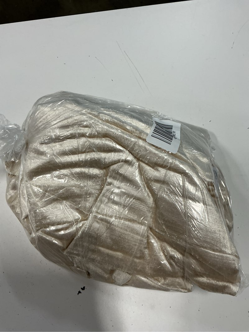 Condition photo showing Good Condition for luster velvet curtain, 48x84, champagne