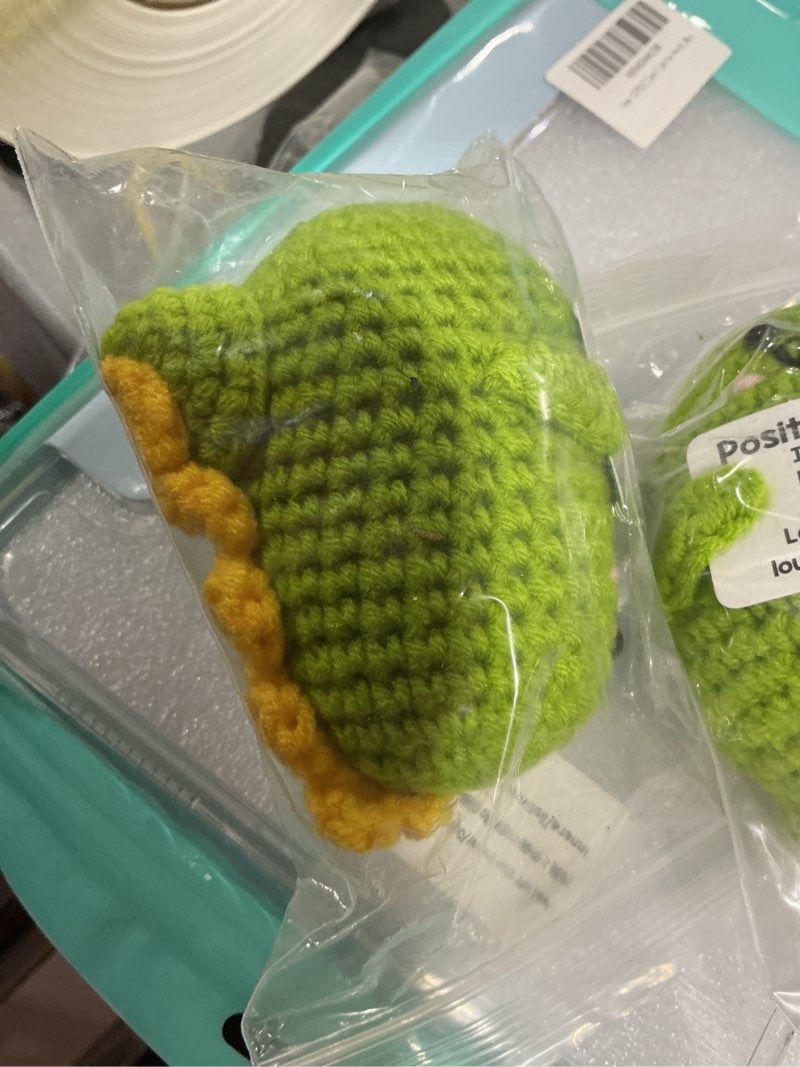 Condition photo showing New/Like New for Handmade Positive Emotional Support Crochet - Kawaii Animal Themed Collectible- Cute Handmade Birthday, Christmas & ppreciation Present & Desktop Decorations.