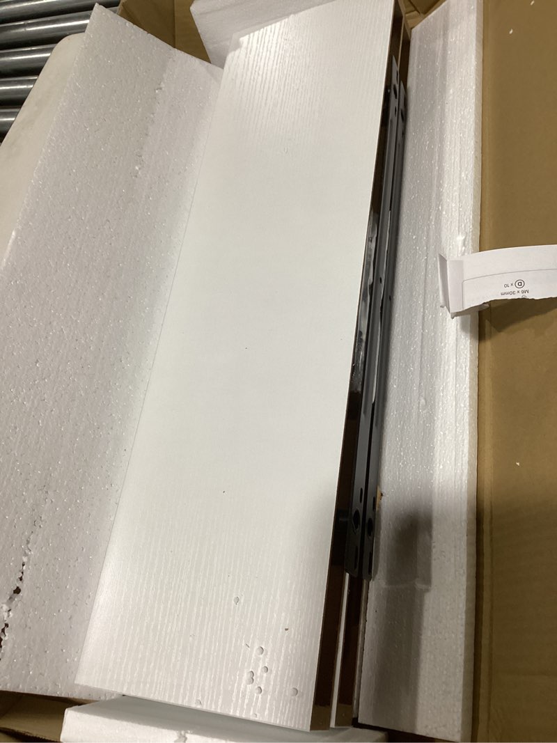 Condition photo showing Good Condition for amada homefurnishing floating shelves large, 24 x 7 inch wall shelves for bathroom, bedroom, kitchen, shelves for wall decor set of 2, white - amfs06 white 24 inches