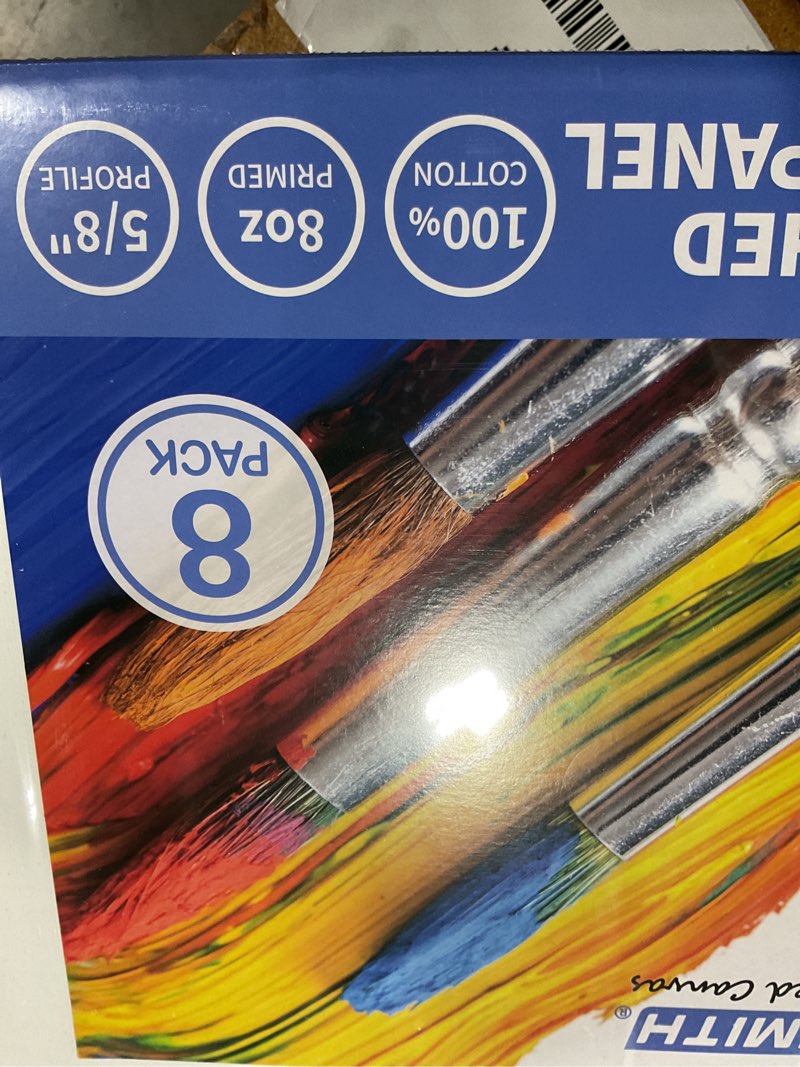 Condition photo showing New/Like New for fixsmith stretched white blank canvas - 11x14 inch, 8 pack, primed,100% cotton,5/8 inch profile of super value pack for acrylics,oils & other painting media