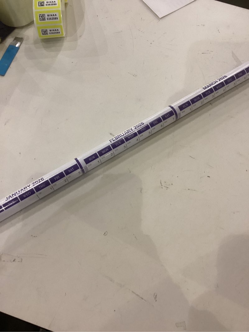 Condition photo showing New/Like New for 2026 Wall Calendar 24" x 36" with Week Numbers, 12 Months from January to December, Dry Erase Large Annual Yearly Planner, Horizontal/Vertical Large Calendar for Easy Planning, Organizing (indigo)