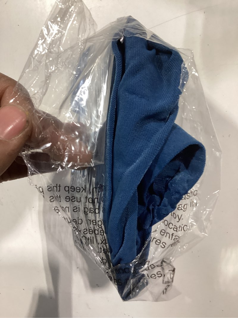 Condition photo showing Good Condition for truform sheer compression stockings, 15-20 mmhg, women's knee high length, 20 denier, blue, x-large