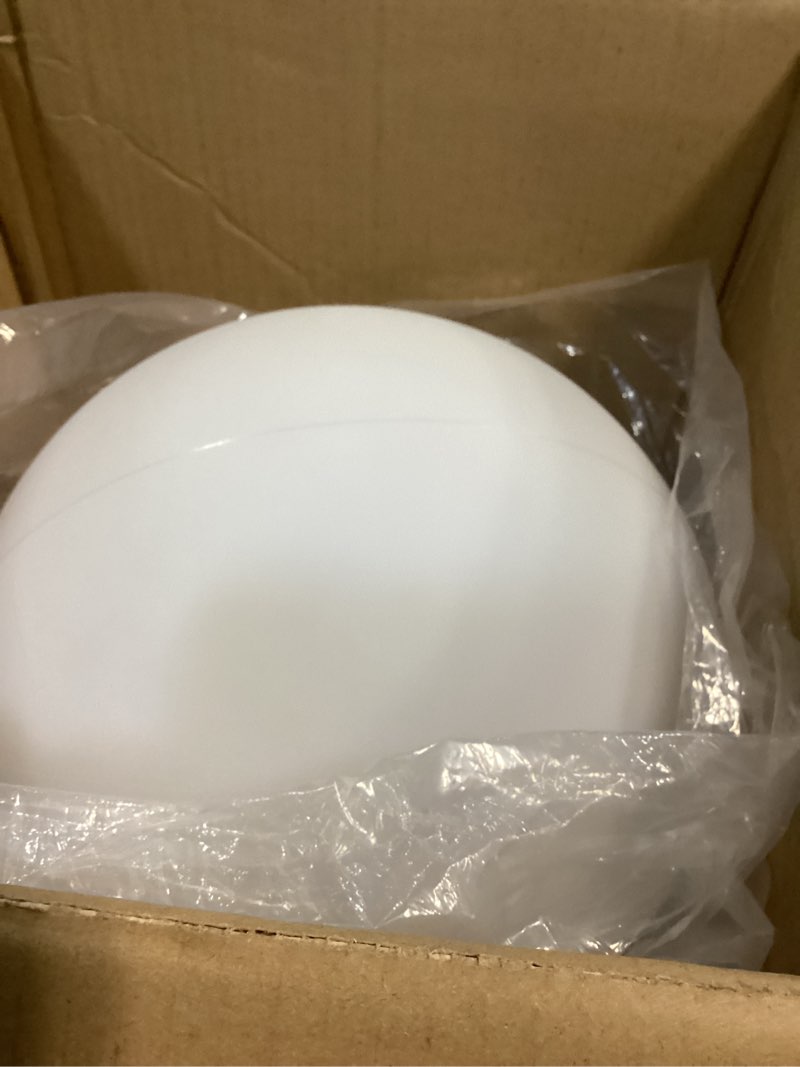 Condition photo showing Good Condition for 14-in led ball light, rechargeable outdoor globes light dimmable rgb color changing globe floor lamp w/remote, modern versatile led globe orb lights waterproof glowing orb lamp for home yard lawn path 14-inch