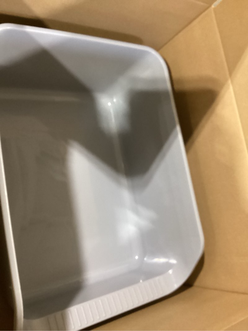 Condition photo showing Good Condition for Large Cat Litter Box with High Sides,Cat Boxes for Indoor Cats,Cat Litter Pan for Kitty,Litter Box with Low Entry,Anti-Splashing,Easy to Clean (Grey)