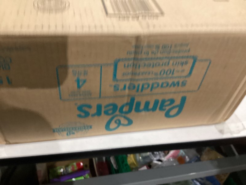 Condition photo showing New/Like New for Pampers Swaddlers Diapers, Size 4 (15-34 lbs), 150 Count, Absorbent, Keeps Baby Dry and Comfortable, Skin Safe Disposable Baby Diaper (Packaging May Vary) Size 4 150