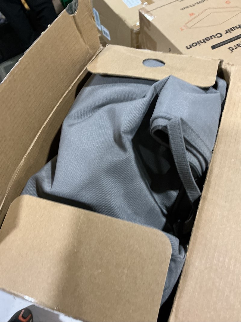 Condition photo showing Good Condition for favoyard patio chair cushions 22 x 22 x 3 inch waterproof outdoor seat cushions for patio furniture 3-year color fastness garden sofa couch chair pads with handle & adjustable straps set of 2, grey grey 22 x 22 x 3 in