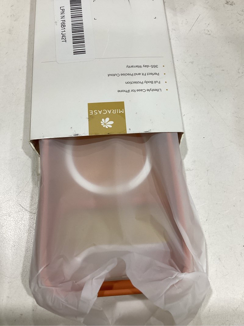 Condition photo showing Good Condition for miracase magnetic for iphone 17 pro case 6.3" with screen protector, [compatible with magsafe] military-grade protection, anti-fingerprint, slim thin phone case for 17 pro cover, orange iphone 17 pro orange
