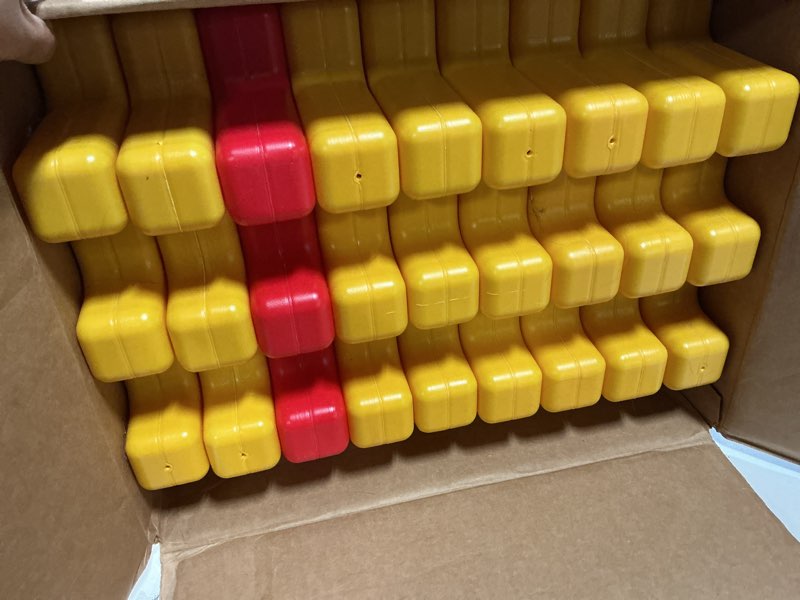 Condition photo showing Good Condition for little tikes big waffle block set - 18 pieces, blue/red/yellow