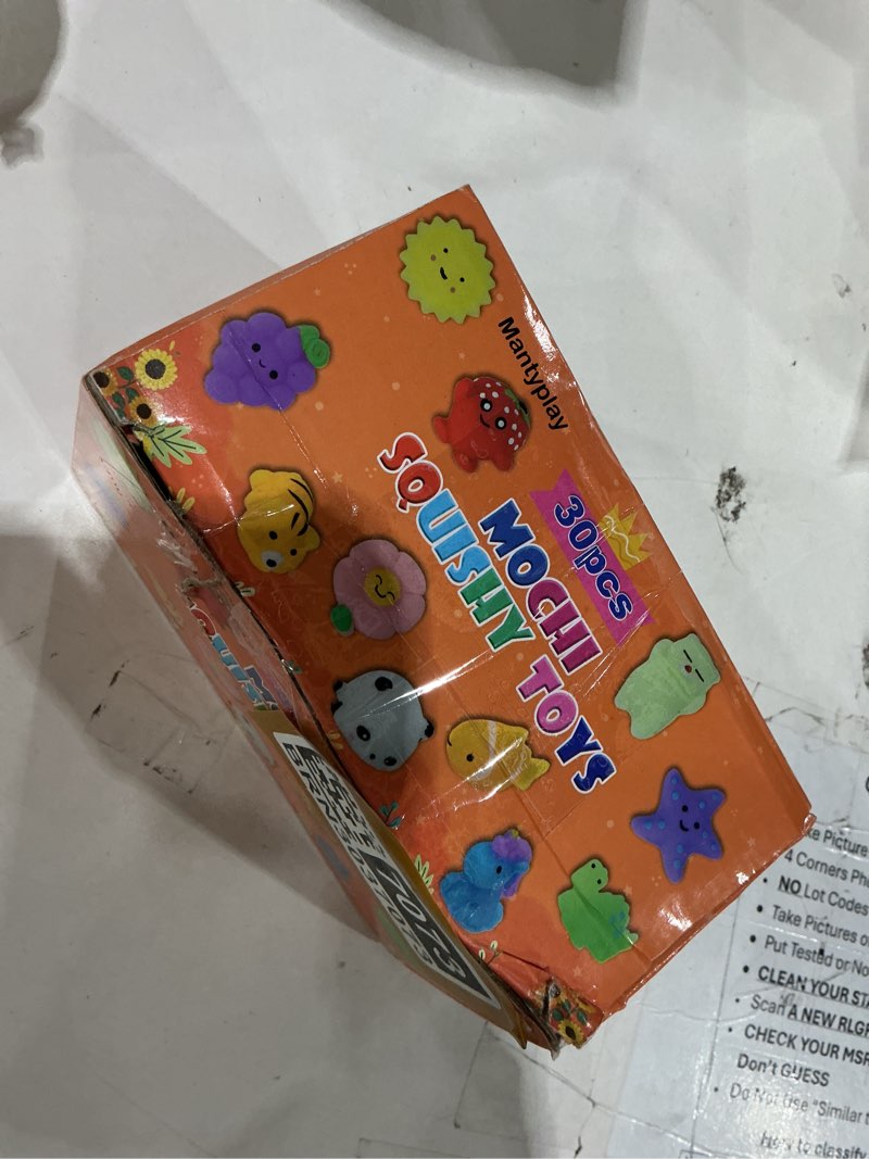 Condition photo showing Good Condition for 30 pack squishy toys, kawaii squishies party favors for kids 4-8 8-12 treasure box toys for classroom birthday xmas gifts goodie bag mini animals mochi squishy stress relief sensory toys random 30 pcs