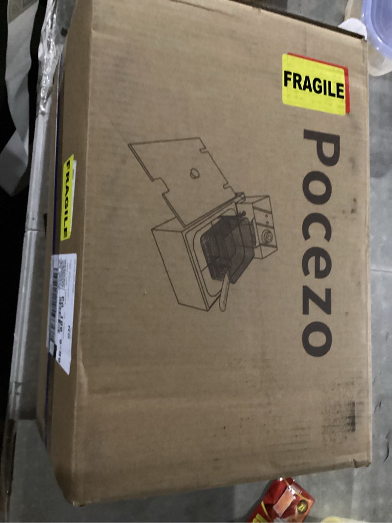 Condition photo showing Good Condition for (Similar to) Electric Deep Fryer, 6.3QT/6L Deep Fryer with Basket & Reset Safety Limiter, Adjustable Thermostat (140-392°F), Stainless Steel Fryer for Home, Restaurant, Fast Food,1500W 6.3QT(6L)