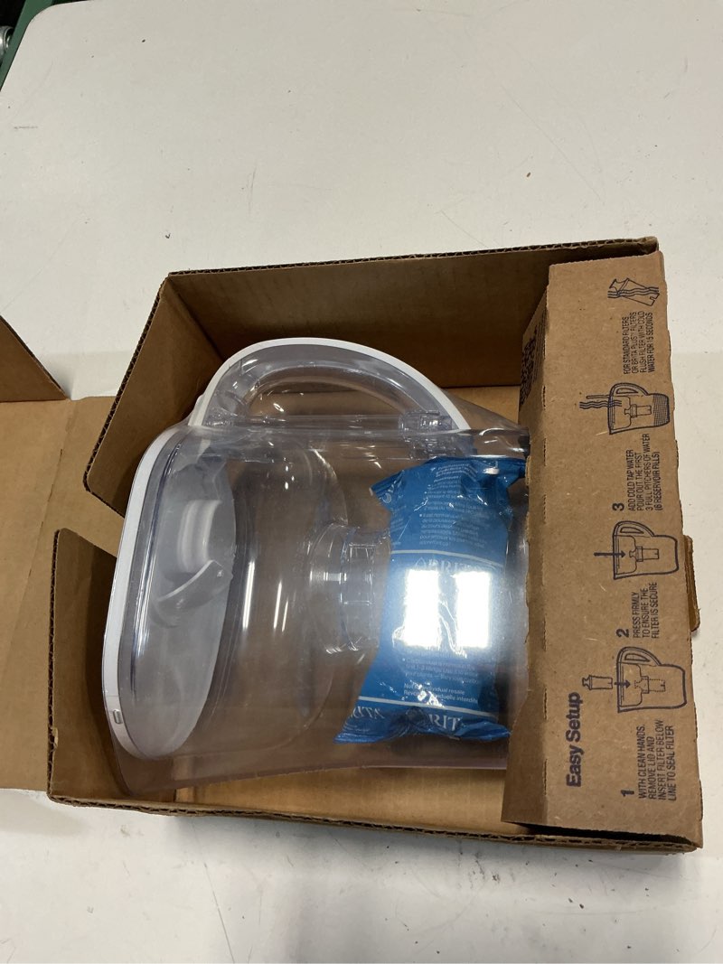 Condition photo showing Good Condition for brita small 6 cup water filter pitcher, 1 britaplus filter, metro, clear (package may vary) plus clear