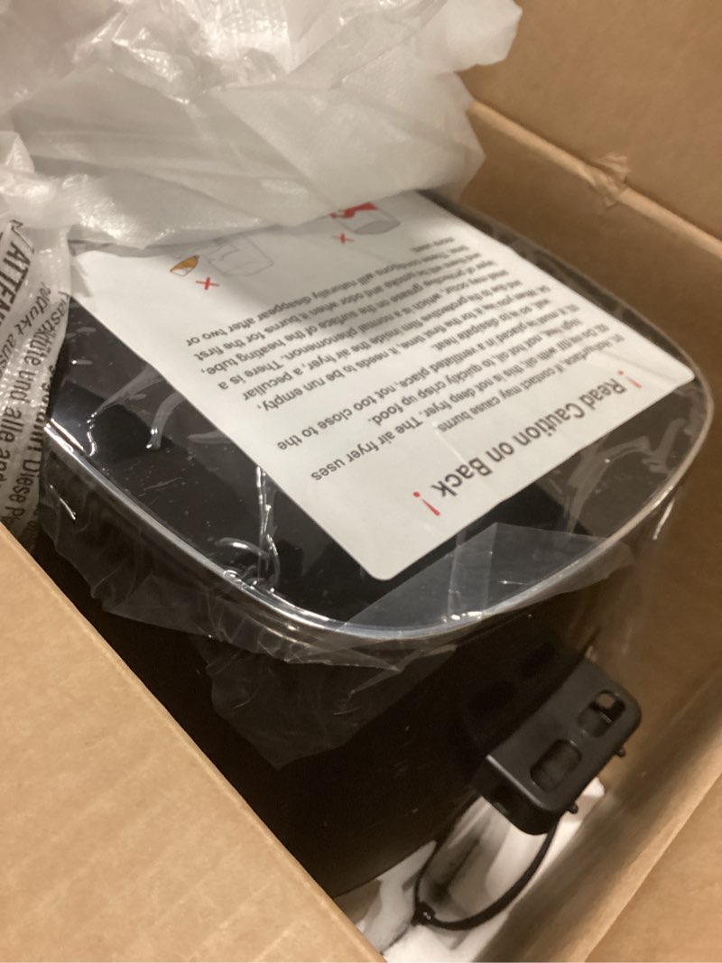 Condition photo showing Good Condition for Air Fryer 12 Preset with Viewing Window, 6Qt Large Capacity, 400? Max Crisp, Airfryer, Bake, Roast, Dehydrate, Reheat, 1700W Quick Even Easy Meals, Nonstick Dishwasher Safe Basket 6 Quarts Black