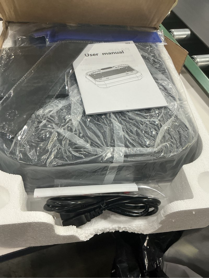 Condition photo showing New/Like New for Shake Plate, Vibration Plate Exercise Machine for Lymphatic Drainage, 400 Lbs Capacity Whole Body Vibrating Plate Workout with Fitness Resistance Bands, Max Vibrating Frequency 250/Min for Weight Loss