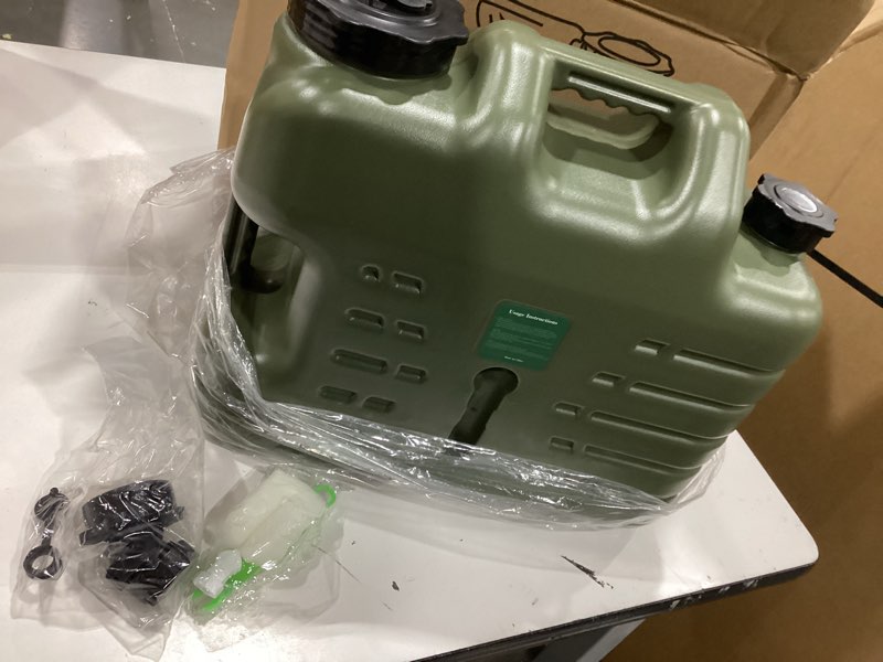 Condition photo showing Good Condition for 5 gallon water jug, camping water container, truly no leakage water storage with spigot, large military green water tank,bpa free portable overlanding gear for outdoors,hiking green 640 ounces