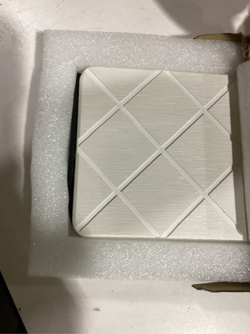 Condition photo showing Good Condition for Stone Faucet Mat for Kitchen Sink & Stone Drying Tray for Bathroom, Ultra Fast Absorbing Mat Diatomaceous Earth, 2 Pieces Faucet Mat Together(23.6in * 4in) with a Rag, Stylish Home Gift(White) White 23.6" x 4"