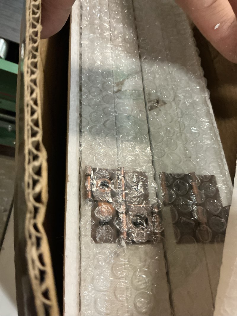 Condition photo showing Good Condition for Red Lantern 2 ft. Short Double Sided Ivory Flowers Canvas Folding Screen 4 Panel Freestanding Partition and Separator for Modern and Contemporary Bedroom, Home Office, Studio, Dorm, Apartment