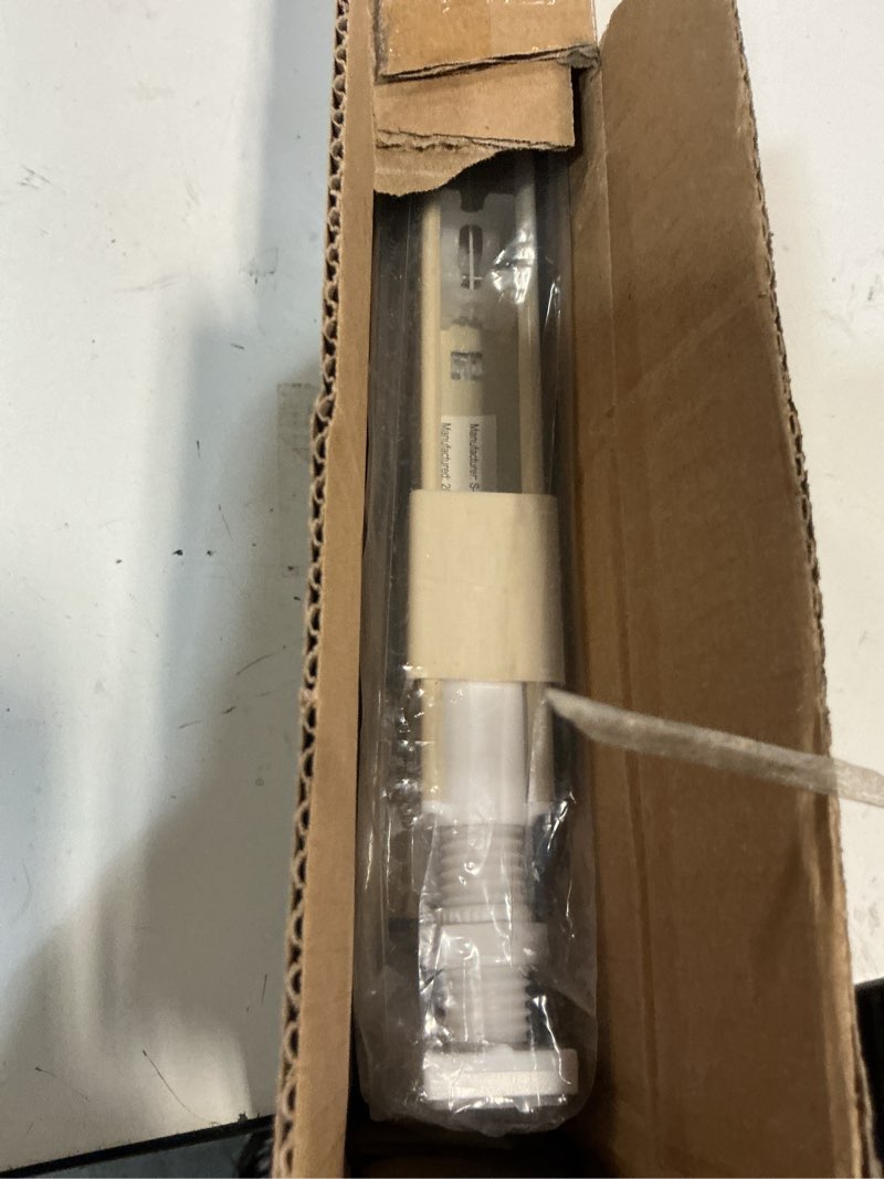 Condition photo showing As Is for LazBlinds Cordless Cellular Shades, No Tools No Drill Blackout Honeycomb Shades Pleated Blinds for Windows, 29'' W x 48'' H, Soft Cream Blackout-soft Cream 29'' W x 48'' H