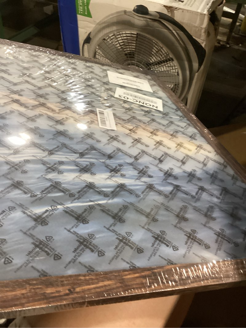 Condition photo showing New/Like New for a2 picture frame brown, classic 16.5x23.4 poster frame, horizontal or vertical wall mounting, 1 pack brown a2
