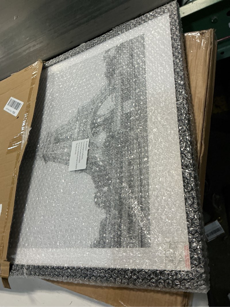Condition photo showing Good Condition for upsimples 18x24 picture frame, display pictures 16x20 with mat or 18 x 24 without, wall hanging poster frames, black, 1 pack black 18x24