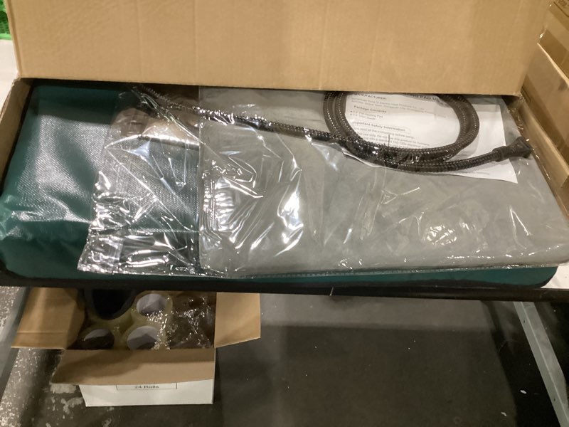 Condition photo showing New/Like New for similar to stock photo color may vary!!! heated cat house for outside with dual doors, insulated cat house outdoor with heating pad, weatherproof heated outdoor cats houses waterrproof for feral cats (deep green, 25\" l x 16\" w x 13\" h) 25\" l x 16\" w x 13\" h deep green