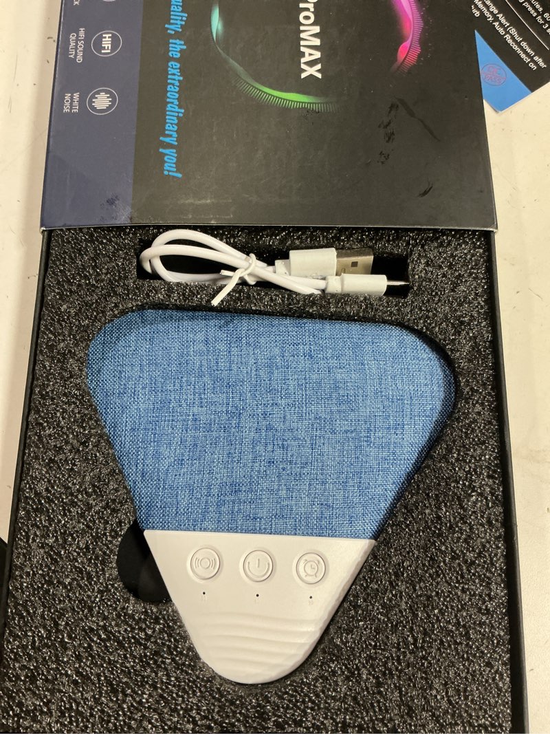 Condition photo showing Good Condition for lenrue under pillow speaker for sleeping, all new white noise bluetooth pillow speakers under pillow, auto-off timer, bluetooth 6.0, tf slot, usb c powered for side sleeper