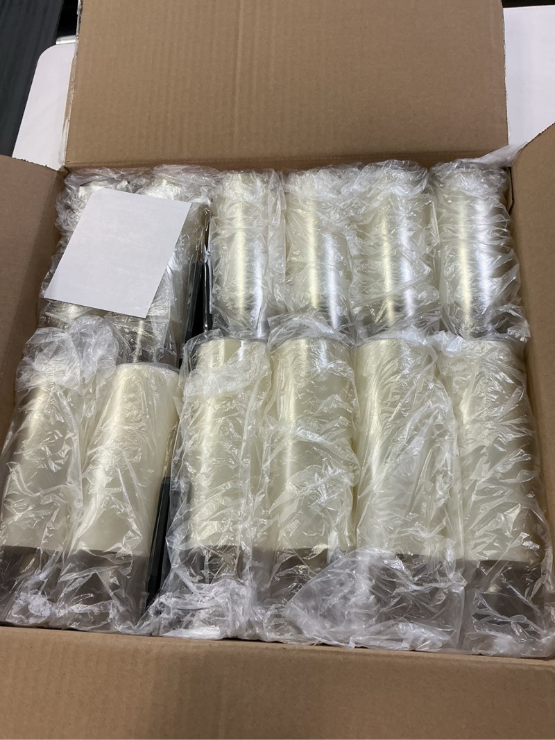 Condition photo showing Good Condition for CLTNIKET 24 Pack LED Flameless Candles Set(14/16/18cm), Battery - Operated with 4 Remotes,Clear, Timer & Flickering/Steady Modes for Home décor, Wedding, Patio,Outdoor.