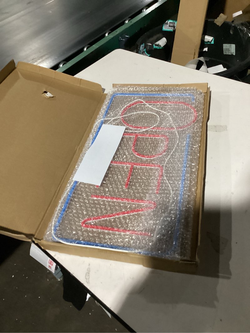 22" x 11.8" led neon open sign for business window, light up open sign for store carteles letreros p